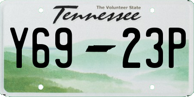 TN license plate Y6923P