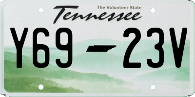 TN license plate Y6923V