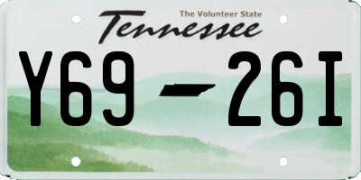 TN license plate Y6926I
