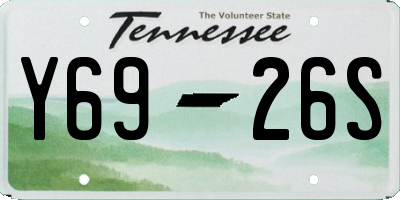 TN license plate Y6926S