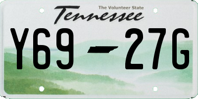 TN license plate Y6927G
