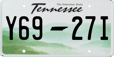 TN license plate Y6927I