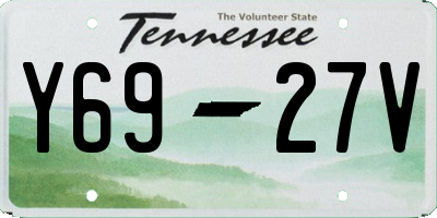 TN license plate Y6927V