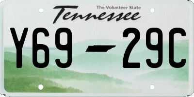 TN license plate Y6929C
