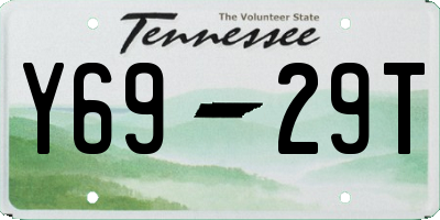 TN license plate Y6929T