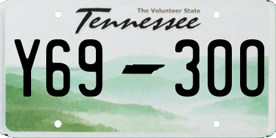 TN license plate Y6930O