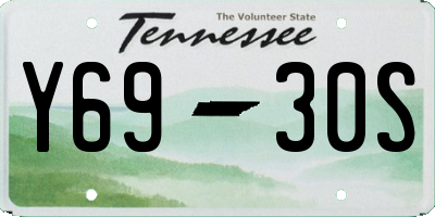 TN license plate Y6930S
