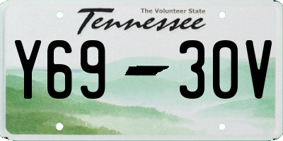 TN license plate Y6930V