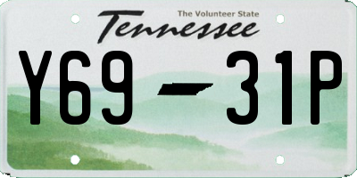 TN license plate Y6931P