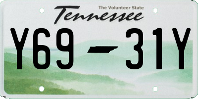 TN license plate Y6931Y