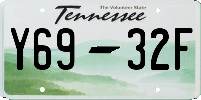 TN license plate Y6932F