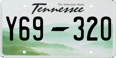 TN license plate Y6932O