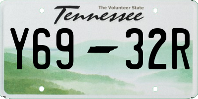 TN license plate Y6932R