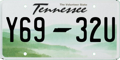 TN license plate Y6932U