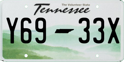 TN license plate Y6933X