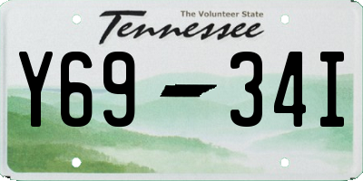 TN license plate Y6934I