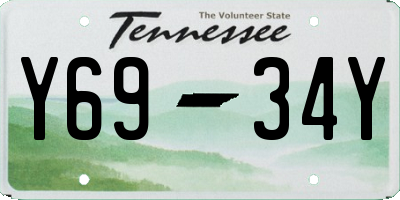 TN license plate Y6934Y