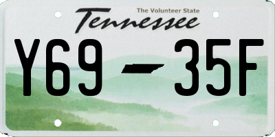 TN license plate Y6935F