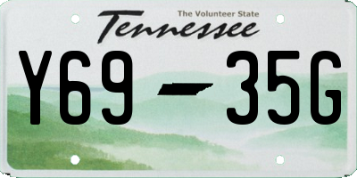 TN license plate Y6935G