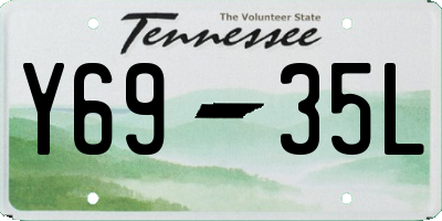 TN license plate Y6935L