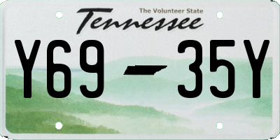 TN license plate Y6935Y