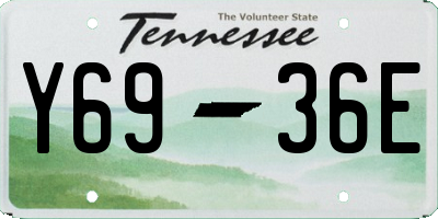 TN license plate Y6936E