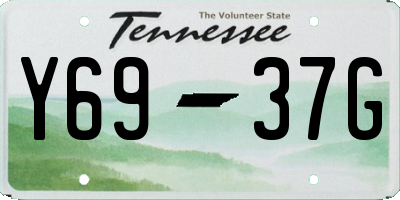 TN license plate Y6937G