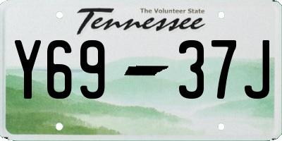 TN license plate Y6937J