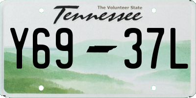 TN license plate Y6937L