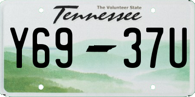 TN license plate Y6937U