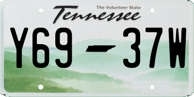 TN license plate Y6937W