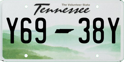 TN license plate Y6938Y