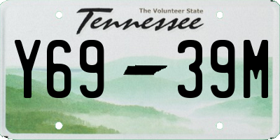TN license plate Y6939M