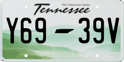TN license plate Y6939V