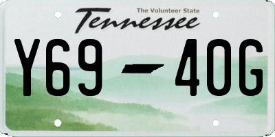 TN license plate Y6940G