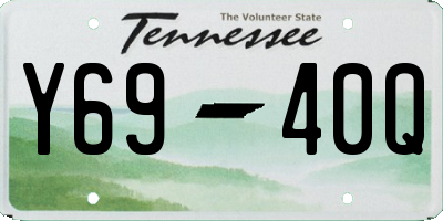 TN license plate Y6940Q