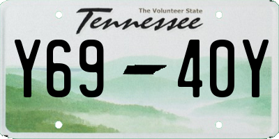 TN license plate Y6940Y