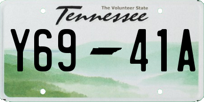 TN license plate Y6941A