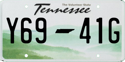 TN license plate Y6941G
