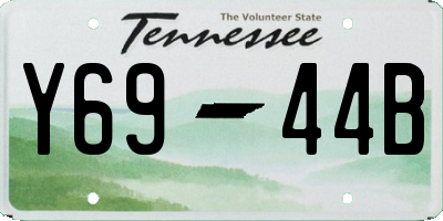 TN license plate Y6944B