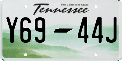 TN license plate Y6944J
