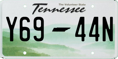 TN license plate Y6944N