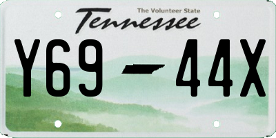TN license plate Y6944X
