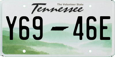 TN license plate Y6946E