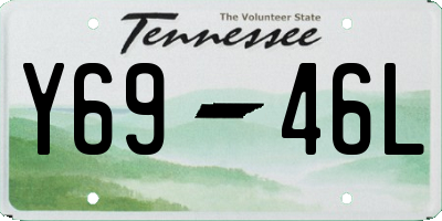TN license plate Y6946L