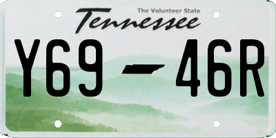 TN license plate Y6946R