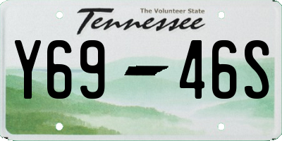 TN license plate Y6946S