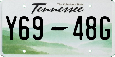 TN license plate Y6948G