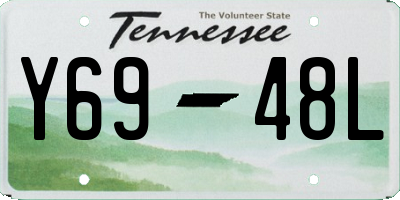 TN license plate Y6948L
