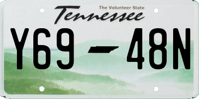TN license plate Y6948N